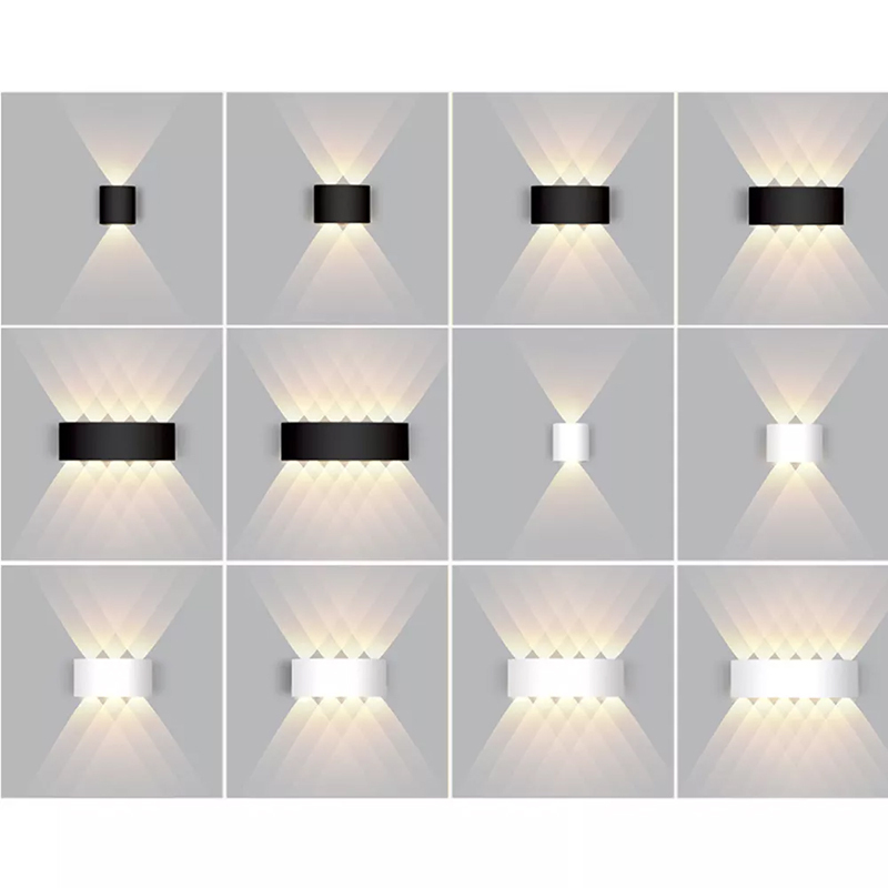 Indoor Lighting Wall Lamp Home Decor Modern Wall Mounted Lighting up and Down LED Black Plastic Dome 20 IP65 Titan Black 2 Light · image 3