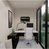 Offre Spéciale 20 pieds 40 pieds bureau pod luxe petites maisons extensible cabine apple Container House