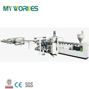 PC polycarbonate plastic plate extruders line manufacturer production making machine