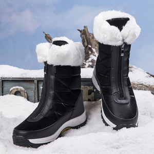 Rusia gran oferta zapatos de algodón grueso con cremallera superior alta para viajes al aire libre <span class=keywords><strong>botas</strong></span> de nieve cálidas para caminar ligeras para <span class=keywords><strong>mujer</strong></span> - Product Image 5