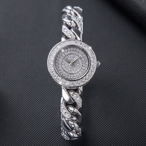 Fabricant de montres OEM/ODM, montre-bracelet de luxe personnalisée, montre en moissanite, montre en acier inoxydable, bijoux de mode pour femmes - Product Image 2