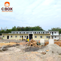 Cbox Maison Conteneur Démontable Modulaire à Montage Rapide à 2 Étages pour Bureau de Chantier et Dortoir de Travailleurs