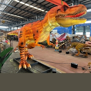 Modèle de T-Rex géant lumineux de 8 mètres, réaliste et animatronique, pour parc à thème sur les dinosaures, bar et restaurant immersif - Product Image 1
