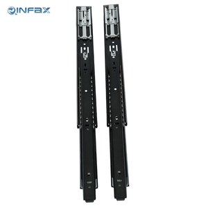 Correderas de rodamiento de bolas hidráulicas de cierre automático 45mm 3 secciones, acero laminado en frío de alta resistencia para cocinas comerciales - Product Image 6