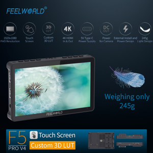 6 inch FEELWORLD F5 Pro V4 3D LUT 4K HDMI đầu vào đầu ra màn hình cảm ứng màn hình cho DSLR Máy ảnh màn hình máy ảnh DSLR lĩnh vực màn hình - Product Image 2