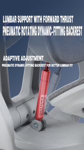 Chaise de bureau ergonomique Yazhi avec fonctions de ventilation, de chauffage et de massage, inclinable, pour jeux informatiques, pour un confort exécutif - Product Image 3