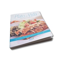 Quantité minimale de commande 50pcs professionnel de haute qualité couleur livre de recettes impression Magazine personnalisé recette livres de cuisine avec marque privée