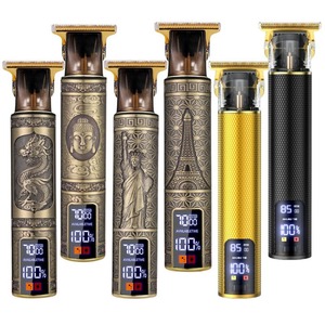 Tondeuses à cheveux électriques professionnelles en métal avec écran LCD, moteur sans balais, rechargeables, pour hommes et animaux de compagnie - Product Image 2