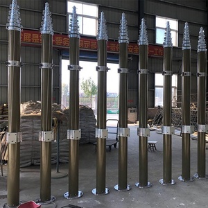 10m Telescopic <strong>Mast</strong> <strong>Roof</strong> Mount Foldable <strong>Mast</strong> Light Antenna Tower - Product Image 5