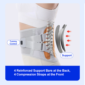 Adjustable Pressure Breathable Warm Wrap-around Waist Brace with Steel Plate Support for Sports Lumbar Protection <b>Belt</b> - Product Image 2
