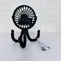 Ventilateur de poussette pour bébé Rechargeable à main sans lame par USB Petits ventilateurs pliants Mini ventilateur Table silencieuse Ventilateur de refroidissement extérieur