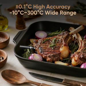 डिजिटल मांस थर्मामीटर ब्लूटूथ वायरलेस आर्द्रता तापमान निगरानी स्मृति रिकॉर्ड बीबीसी रसोई के उपयोग के लिए IP68 वाटरप्रूफ - Product Image 6