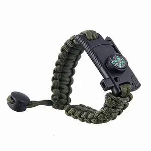 XIWANG Vente en gros d'outils de survie en plein air Camping Multi-Bracelet Ensemble d'outils d'urgence Bracelet multifonctionnel