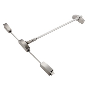 Dispositif de sortie de secours à <span class=keywords><strong>2</strong></span> <span class=keywords><strong>points</strong></span> de verrouillage, quincaillerie en acier, barre transversale verticale pour porte en verre - Product Image 2