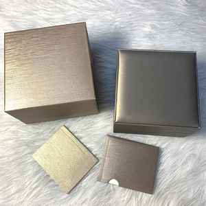 High-End Custom Logo Champagne Leather Luxury Branded <b>Watch</b> Box Protective <b>Watch</b> <b>Case</b> with Gift Packaging for Mechanical <b>Watches</b> - Product Image 2