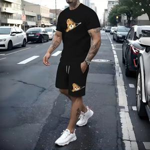 Custom Casual Summer Tracksuits 2 Piece Short <b>Set</b> Women Short Sleeve t Shirt Cotton Men Summer Shorts <b>Set</b> Unisex - Product Image 4