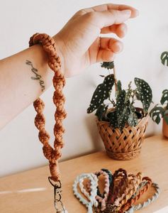 Rope Braided Colorful Macrame <b>Tassel</b> Wristlet Keychain Craft Accessories Handmade Boho Cotton <b>Key</b> Chain Macrame Wrist Keychains - Product Image 2