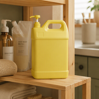 Bouteille vide de 5L en PEHD pour liquide vaisselle, détergent à lessive et produits chimiques, avec bouchon à vis