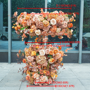 Modern Elegant Silk Artificial Floral Arrangement Roses Wedding Centerpieces Table Decorations - Product Image 3