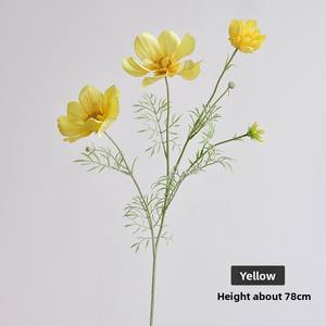 زهرة صناعية من نوع كوين كوزموس مزينة بالريش، زينة منزلية بسيطة، باقة زهور، جيربيرا كبيرة منفردة - Product Image 5