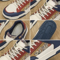 Chaussures décontractées pour hommes à marque privée, respirantes, légères, en microfibre, à lacets, basses, avec semelle extérieure en caoutchouc antidérapante, printemps-été