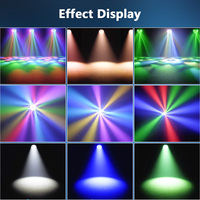 RZ Big Bee Eye 19PCs * 15W 4 en 1 RGBW LED de alta potencia DMX512 Focus Wash Zoom Luz de cabeza móvil con anillo de tira de LED RGB