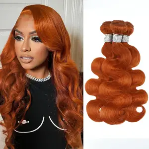 Body Wave Ginger Bundles 350 Bundles Echthaar In Weave Wavy für schwarze Frauen 10A 100% brasilia nisches Haar nähen