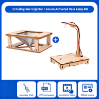 Kit de puzzle en bois à assembler soi-même, projecteur holographique 3D STEM, jouet éducatif scolaire, jouets scientifiques de physique pour enfants