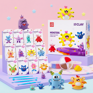 Pâte à <span class=keywords><strong>modeler</strong></span> auto-séchante 24 couleurs, super légère, écologique, pour le jeu créatif - Product Image 1
