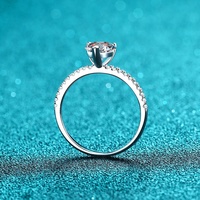 Bijoux de mariage en forme de cœur, bague en Moissanite, bagues en argent Sterling 925, bijoux pour femmes