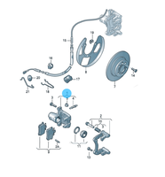 Vente directe VIKA du fabricant de haute qualité 1J0 615 424 D 1J0615424D étrier de frein Audi Volkswagen Golf/arrière droit/avec support