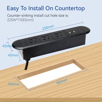 Smart Home Mou table Flush Einbau Schreibtisch Anti-Feuer-Steckdosen leiste China 1,5 m Netz kabel Steckdose