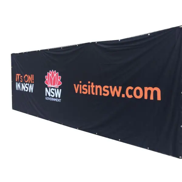 Custom print large stage backdrop banner printed fabric wall hanging polyester flag banners