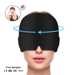 Gorra de Compresión de Gel Ultraflexible, Tela Leica, Certificación CE, Terapia de Compresión Fría y Caliente para Alivio de la Migraña y el Estrés - Product Image 1