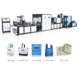 Voll automatisch 40 bis 100 Stück/Min Vlies beutel herstellungs maschine Eco Shopping Bag Making Machine Lieferant