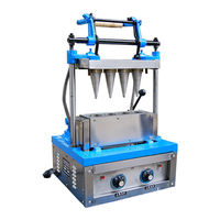 Machine commerciale à glace molle, machine à cornets, machine à gaufrettes, petite machine à coupes de café comestibles