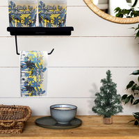 Papier toilette standard en rouleau, à noyau jetable, en pâte de bois vierge, imprimé palmier tropical confortable, thème retraite amusant