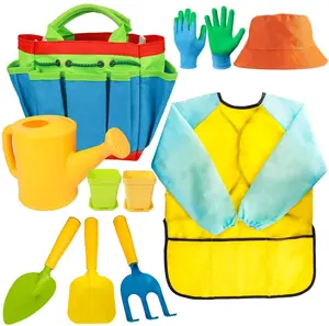 Kit de jardinagem personalizado para crianças, pá de jardinagem infantil, sacola de jardinagem infantil, ferramentas para jardinagem, brincar de praia, rega