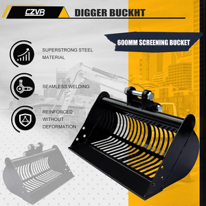 Benna Idraulica per Fango con Setaccio per Escavatori da 5-8t, in Acciaio NM400 e Griglia Rinforzata, Certificata CE per Pulizia e Smistamento in Cantiere (AU/NZ) - Product Image 3