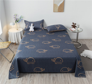 Juego de <span class=keywords><strong>cama</strong></span> personalizado de microfibra 100%, juego de edredón barato con estampado de dibujos animados, sábanas - Product Image 1