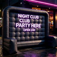 Mur d'images gonflable géant personnalisé lumineux, panneau publicitaire imprimé pour salon professionnel extérieur et soirée en club