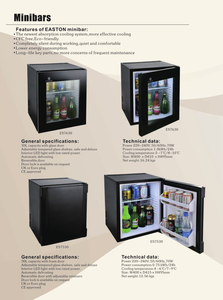 30L Hotel Portable Mini Fridge, Room Absorption Compact Beverage <b>Refrigerator</b> Portable Mini Fridge - Product Image 4