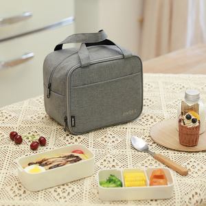 Fiambrera para hombres, mujeres, adultos, bolsa de almuerzo pequeña para <span class=keywords><strong>trabajo</strong></span> de oficina, Picnic, bolsa de almuerzo portátil reutilizable - Product Image 4