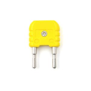 Jaune Mini K Type à Fiche Banane Ronde Thermomètre K-Type Thermocouple Adaptateur Plug - Product Image 3
