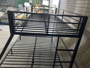 <span class=keywords><strong>Lit</strong></span> à deux étages <span class=keywords><strong>avec</strong></span> cadre en métal pour adultes, dortoir, <span class=keywords><strong>lit</strong></span> <span class=keywords><strong>superposé</strong></span> en métal, meubles de chambre à coucher de taille Queen Size - Product Image 3