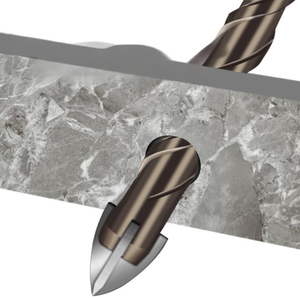 Perceuse pour carreaux de verre Foret en alliage croisé à rainure en spirale - Product Image 2