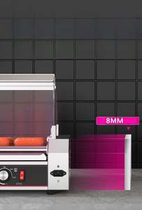 Parrilla Eléctrica de Bajo Ruido y Freidora para Snacks, Máquina de Asar Perritos Calientes con 5 Rodillos, para Uso Doméstico o en Restaurantes - Product Image 5