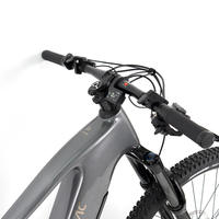 Vélo de montagne électrique haut de gamme EM10 en fibre de carbone, moteur Bafang M560, suspension intégrale, 500W, transmission centrale Bafang, 720Wh