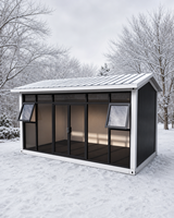 Maison conteneur modulaire préfabriquée mobile, couleurs personnalisables, espace de vie portable pour bureau et résidence