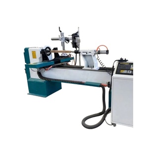 เครื่องกลึงไม้ CNC อัตโนมัติแบบสองแกนหมุน สำหรับงานไม้ขึ้นบันได - Product Image 6